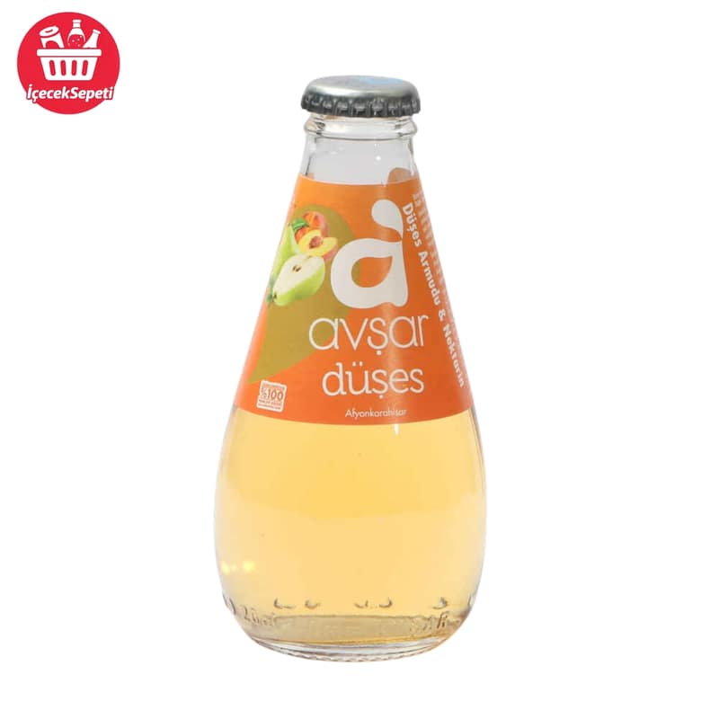 AVŞAR MEYVELİ MADEN SUYU DÜŞES ARMUTU VE ŞEFTALİ  200 ML * 24 ADET