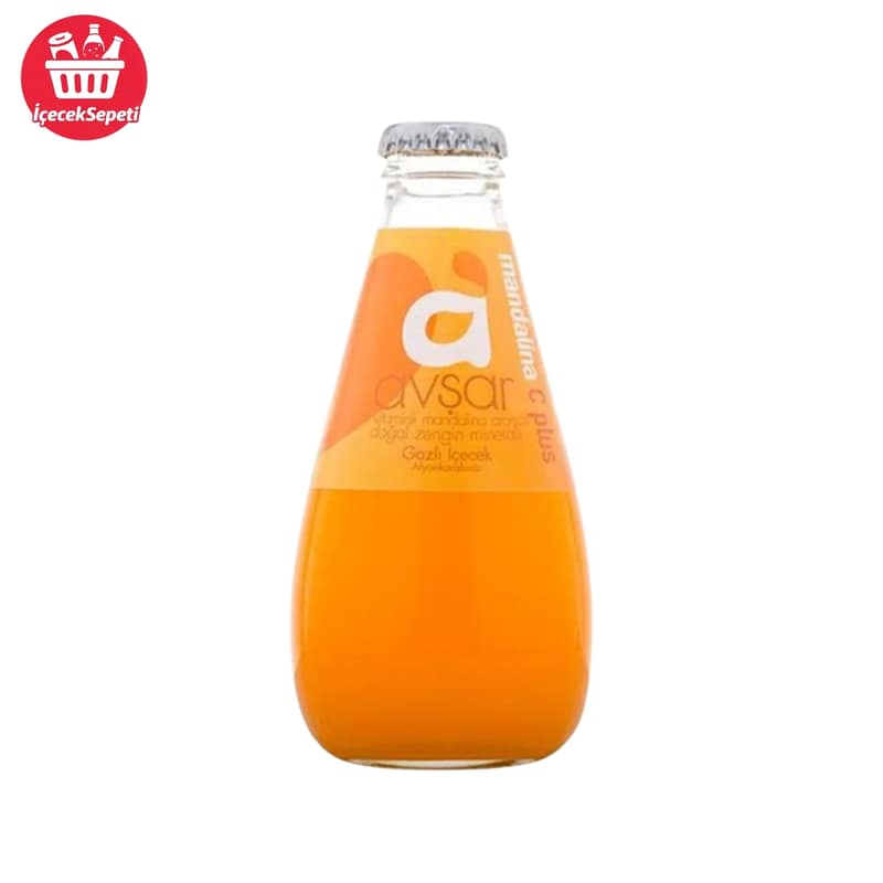 AVŞAR MEYVELİ MADEN SUYU MANDALİNA  200 ML * 24 ADET