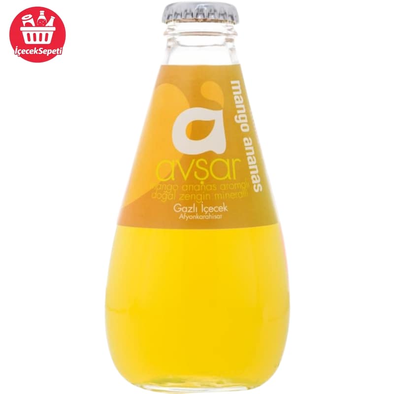 AVŞAR MEYVELİ MADEN SUYU MANGO ANANAS  200 ML * 24 ADET