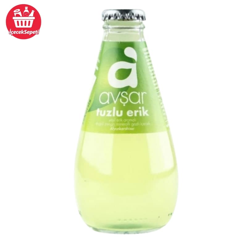 AVŞAR MEYVELİ MADEN SUYU TUZLU ERİK 200 ML * 24 ADET