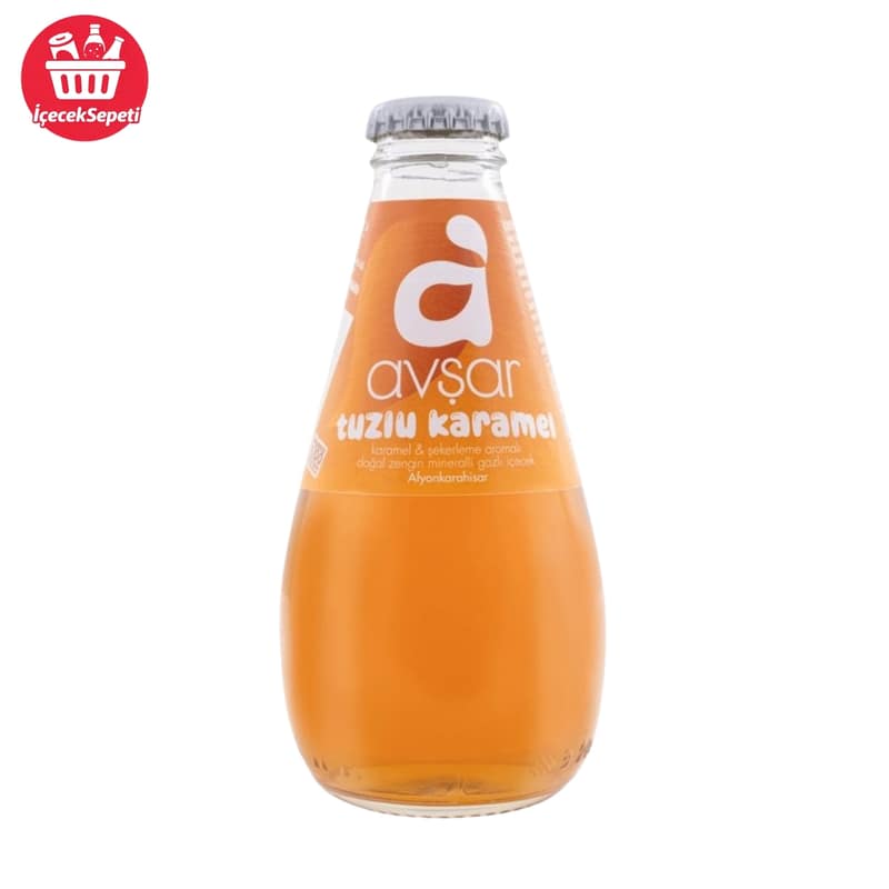 AVŞAR MEYVELİ MADEN SUYU TUZLU KARAMEL 200 ML * 24 ADET