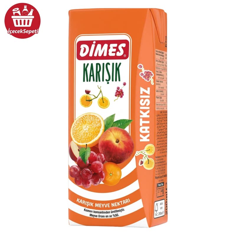 DİMES MEYVE SUYU KARIŞIK 200 ML * 27 ADET