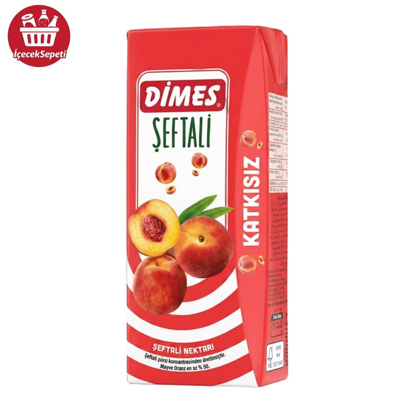 DİMES MEYVE SUYU ŞEFTALİ 200 ML * 27 ADET