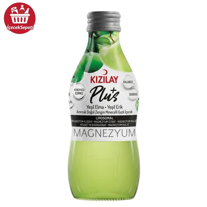KIZILAY C*PLUS MADEN SUYU YEŞİL ELMA ERİK 200 ML * 24 ADET