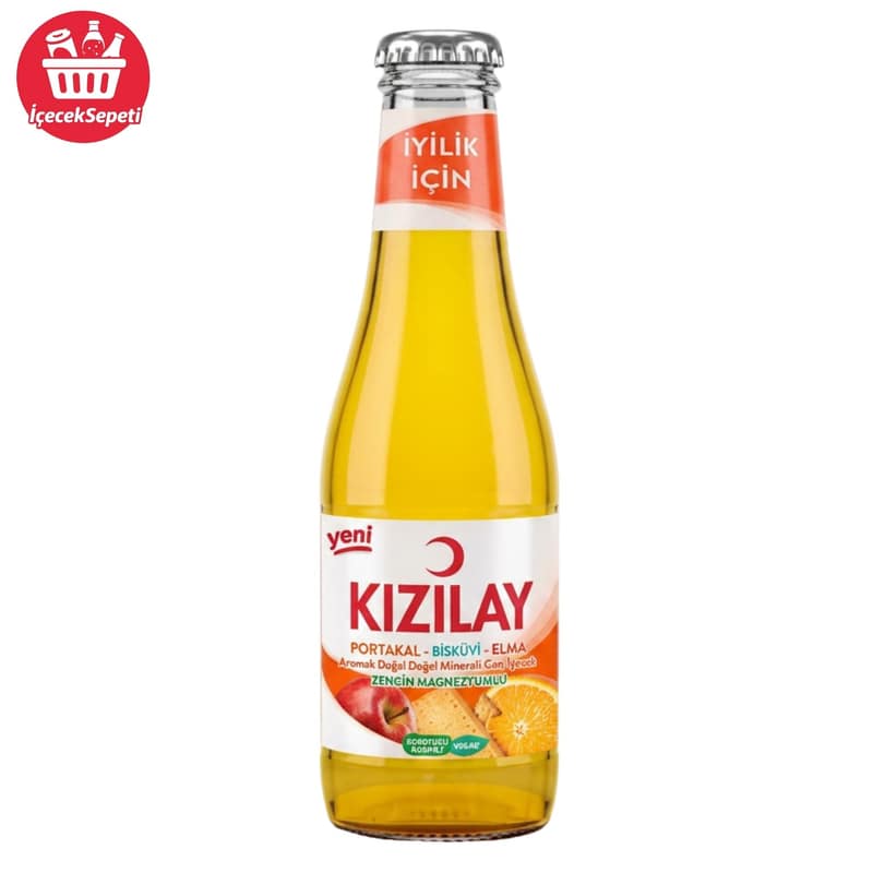 KIZILAY MADEN SUYU PORTAKAL BİSKİVU 200 ML * 24 ADET