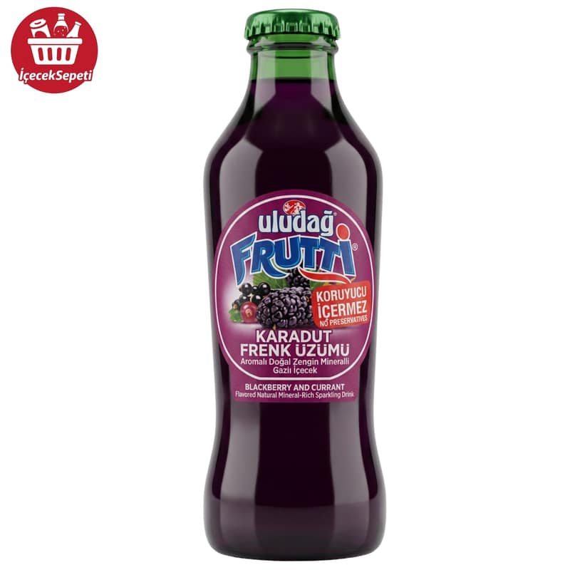 ULUDAĞ FURİTTİ MEYVELİ SODA 200 ML * 24 ADET FRENK ÜZÜMÜ